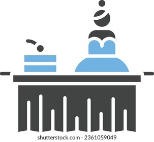Bridal Show Icon image. Suitable for mobile application.