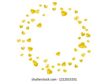 Bridal Shower Background Gold Glitter Hearts Stock Vector (royalty Free 