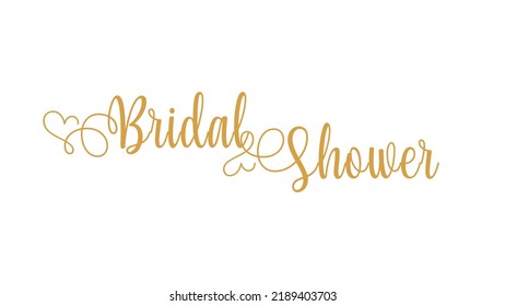 Bridal Shower Beautiful Vector Design