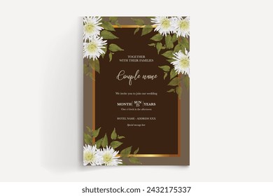 BRIDAL SHOWER FLORAL INVITATION TEMPLATE