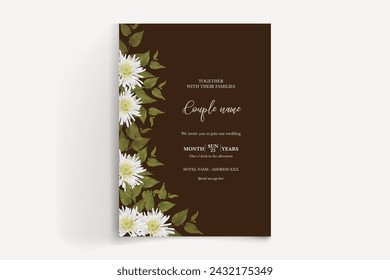 BRIDAL SHOWER FLORAL INVITATION TEMPLATE