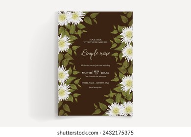 BRIDAL SHOWER FLORAL INVITATION TEMPLATE