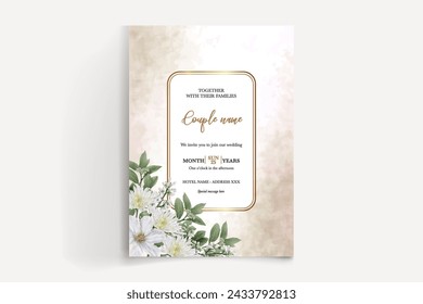 BRIDAL SHOWER FLORAL INVITATION TEMPLATE