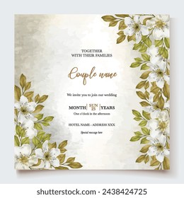 BRIDAL SHOWER FLORAL INVITATION TEMPLATE