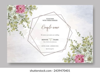 BRIDAL SHOWER FLORAL INVITATION TEMPLATE