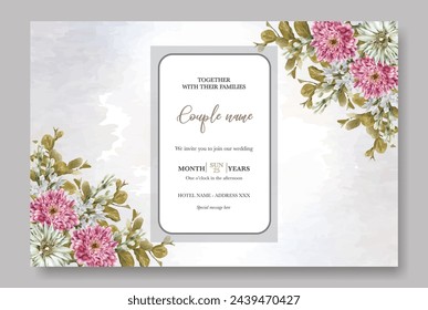 BRIDAL SHOWER FLORAL INVITATION TEMPLATE