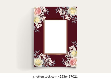 BRIDAL SHOWER FLORAL INVITATION TEMPLATE