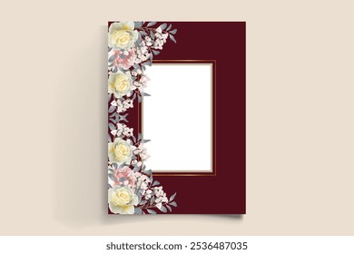 BRIDAL SHOWER FLORAL INVITATION TEMPLATE