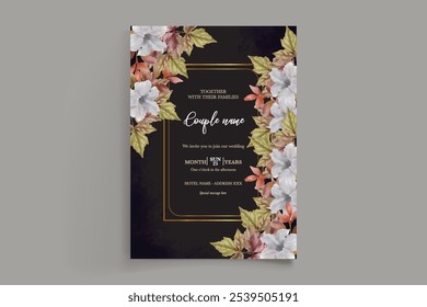 BRIDAL SHOWER FLORAL INVITATION TEMPLATE