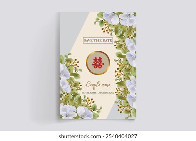 BRIDAL SHOWER FLORAL INVITATION TEMPLATE