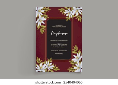 BRIDAL SHOWER FLORAL INVITATION TEMPLATE