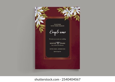 BRIDAL SHOWER FLORAL INVITATION TEMPLATE