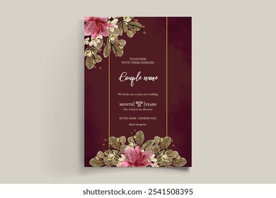 BRIDAL SHOWER FLORAL INVITATION TEMPLATE