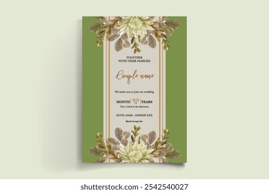 BRIDAL SHOWER FLORAL INVITATION TEMPLATE