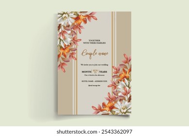 BRIDAL SHOWER FLORAL INVITATION TEMPLATE