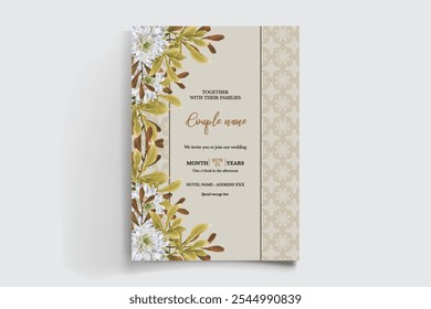 BRIDAL SHOWER FLORAL INVITATION TEMPLATE