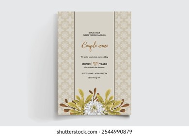BRIDAL SHOWER FLORAL INVITATION TEMPLATE
