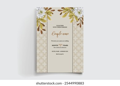 BRIDAL SHOWER FLORAL INVITATION TEMPLATE