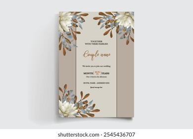 BRIDAL SHOWER FLORAL INVITATION TEMPLATE