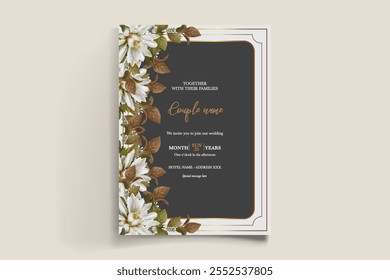 BRIDAL SHOWER FLORAL INVITATION TEMPLATE