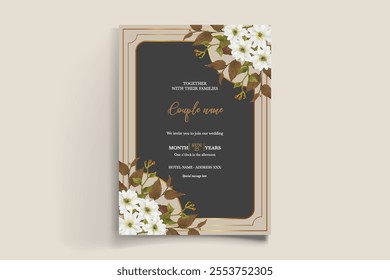 BRIDAL SHOWER FLORAL INVITATION TEMPLATE