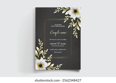 BRIDAL SHOWER FLORAL INVITATION TEMPLATE