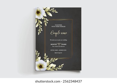 BRIDAL SHOWER FLORAL INVITATION TEMPLATE