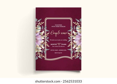 BRIDAL SHOWER FLORAL INVITATION TEMPLATE