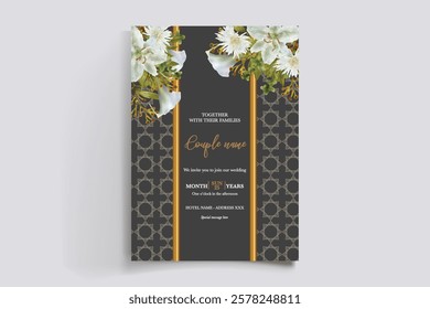 BRIDAL SHOWER FLORAL INVITATION TEMPLATE