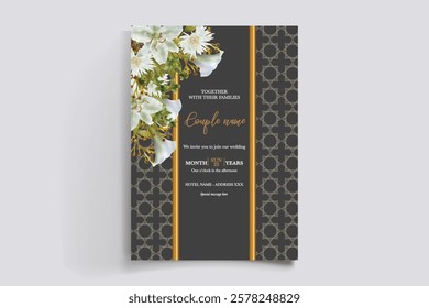 BRIDAL SHOWER FLORAL INVITATION TEMPLATE