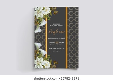 BRIDAL SHOWER FLORAL INVITATION TEMPLATE