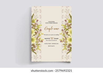 BRIDAL SHOWER FLORAL INVITATION TEMPLATE