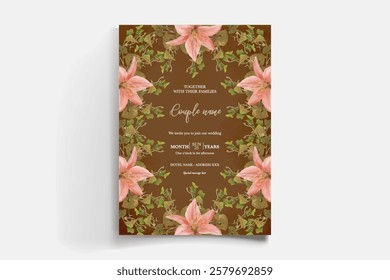 BRIDAL SHOWER FLORAL INVITATION TEMPLATE