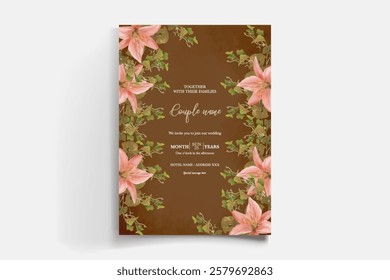 BRIDAL SHOWER FLORAL INVITATION TEMPLATE