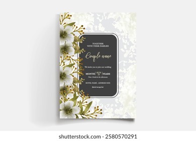 BRIDAL SHOWER FLORAL INVITATION TEMPLATE