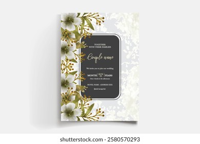 BRIDAL SHOWER FLORAL INVITATION TEMPLATE