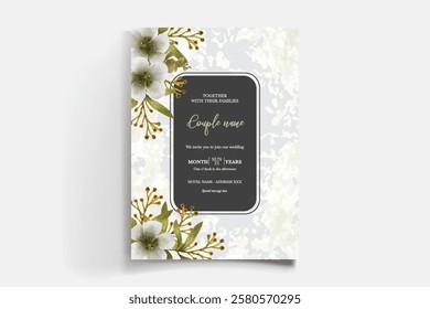 BRIDAL SHOWER FLORAL INVITATION TEMPLATE