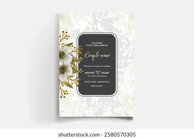 BRIDAL SHOWER FLORAL INVITATION TEMPLATE