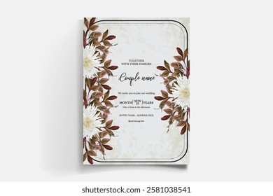 BRIDAL SHOWER FLORAL INVITATION TEMPLATE