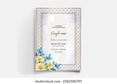 BRIDAL SHOWER FLORAL INVITATION TEMPLATE
