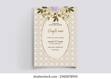 BRIDAL SHOWER FLORAL INVITATION TEMPLATE