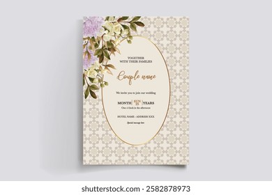 BRIDAL SHOWER FLORAL INVITATION TEMPLATE