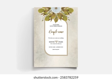 BRIDAL SHOWER FLORAL INVITATION TEMPLATE