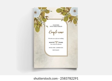 BRIDAL SHOWER FLORAL INVITATION TEMPLATE