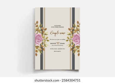 BRIDAL SHOWER FLORAL INVITATION TEMPLATE
