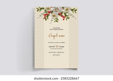 BRIDAL SHOWER FLORAL INVITATION TEMPLATE