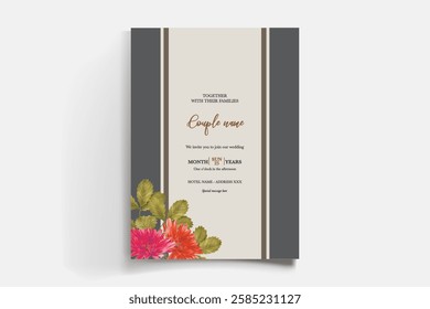 BRIDAL SHOWER FLORAL INVITATION TEMPLATE