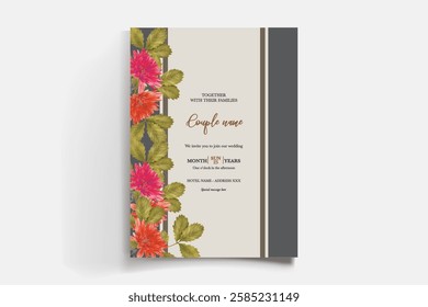 BRIDAL SHOWER FLORAL INVITATION TEMPLATE