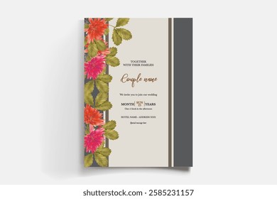 BRIDAL SHOWER FLORAL INVITATION TEMPLATE