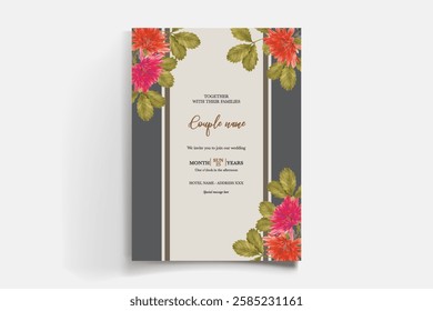 BRIDAL SHOWER FLORAL INVITATION TEMPLATE
